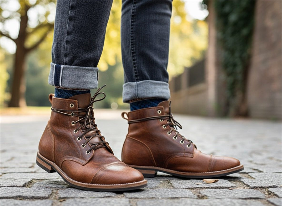Lace-Up Ankle Boots for Men - View 4