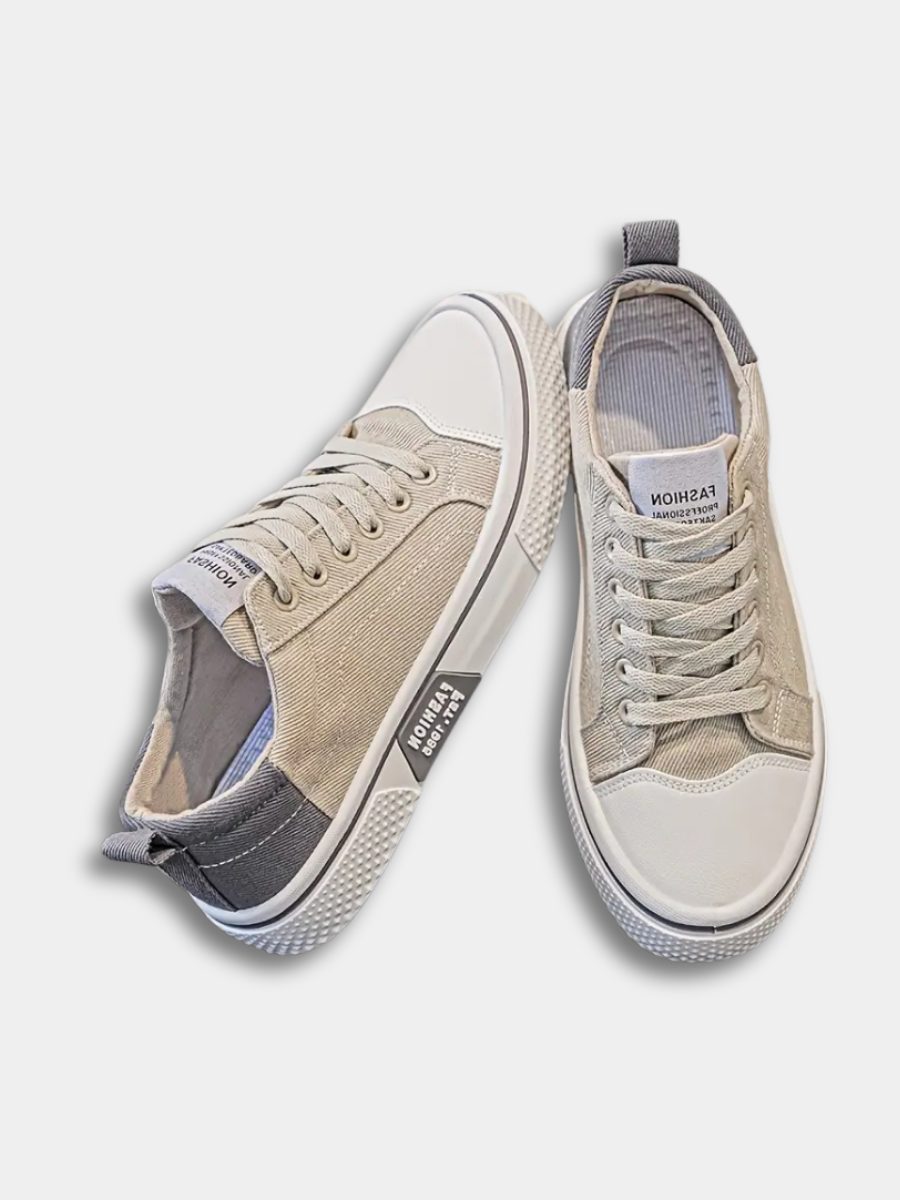 Lace-Up Canvas Sneakers for Men