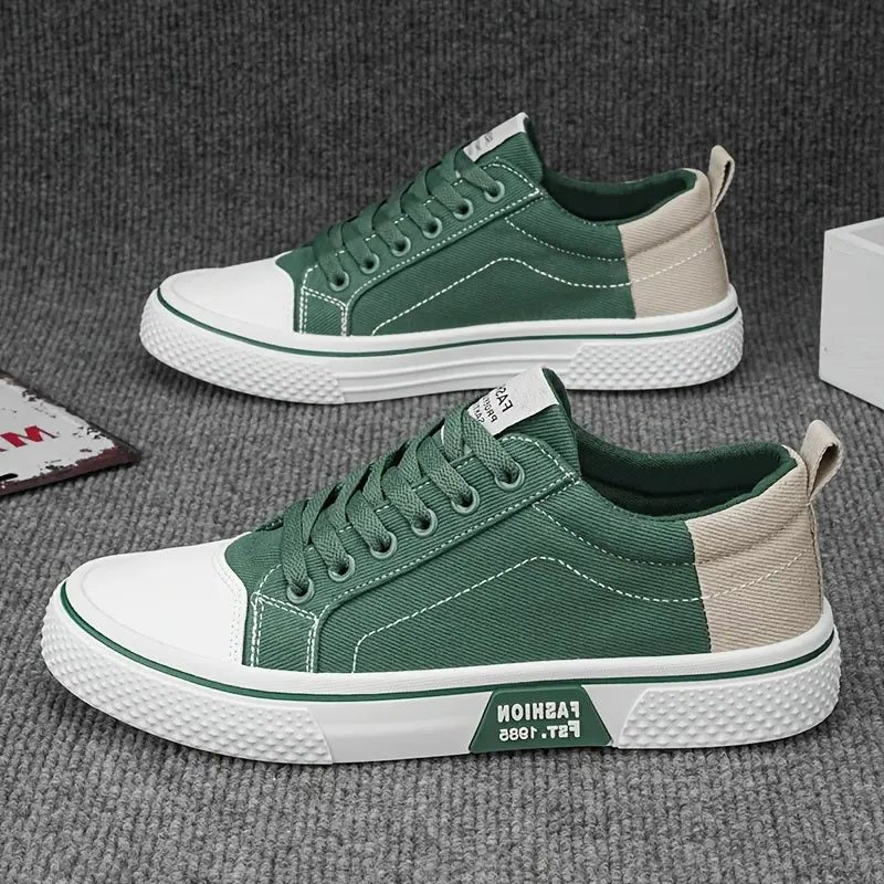 Lace-Up Canvas Sneakers for Men - View 11