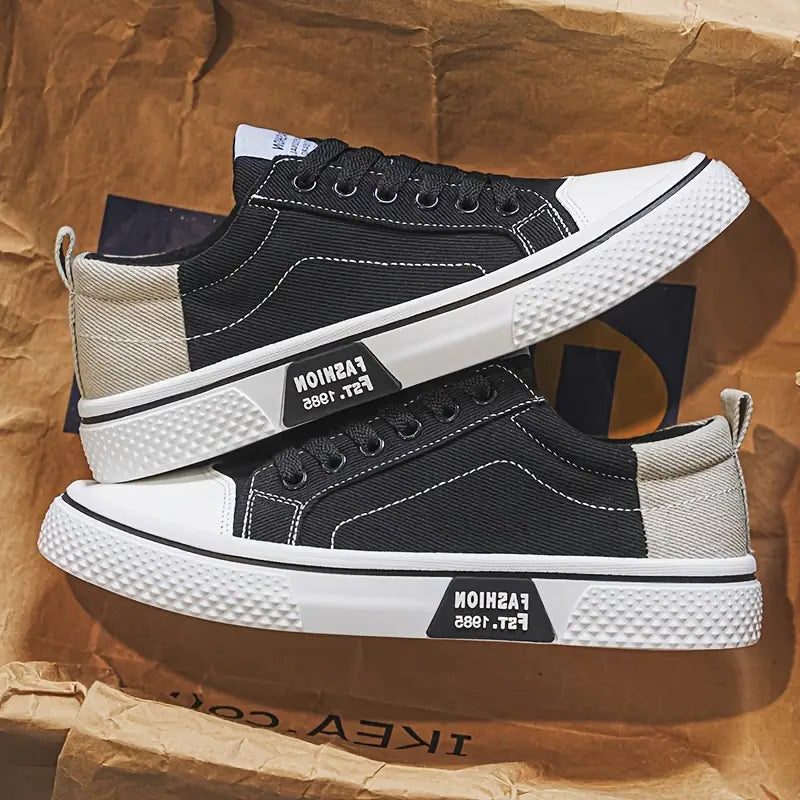 Lace-Up Canvas Sneakers for Men - View 7