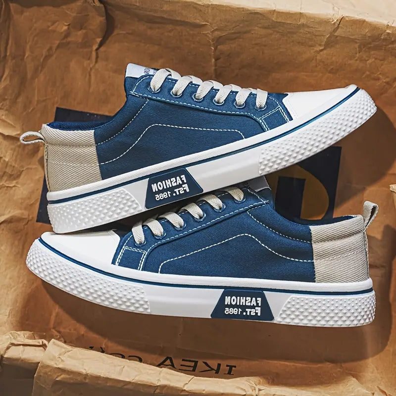 Lace-Up Canvas Sneakers for Men - View 8