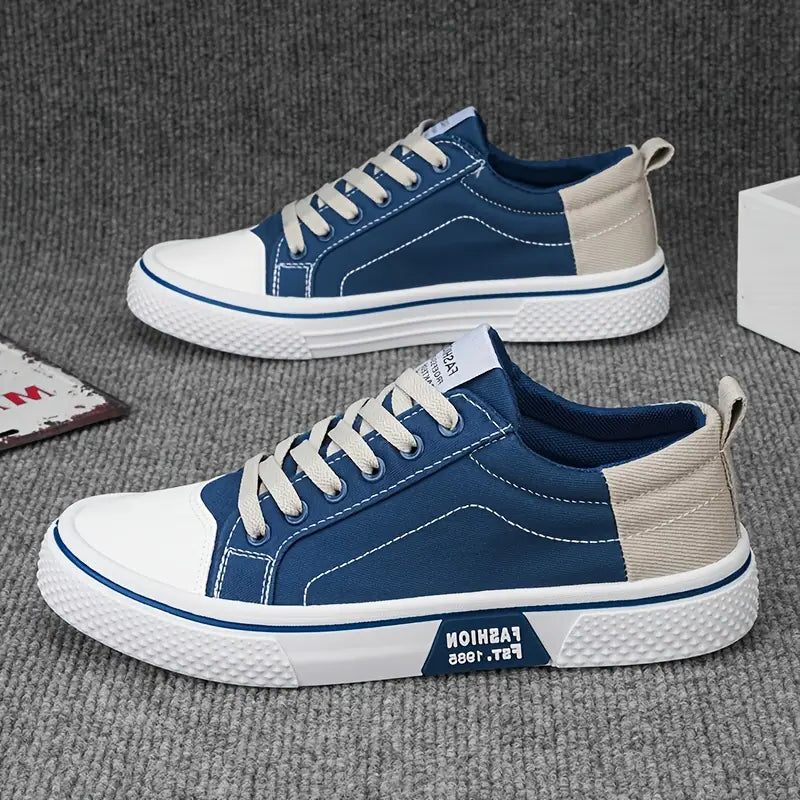 Lace-Up Canvas Sneakers for Men - View 9