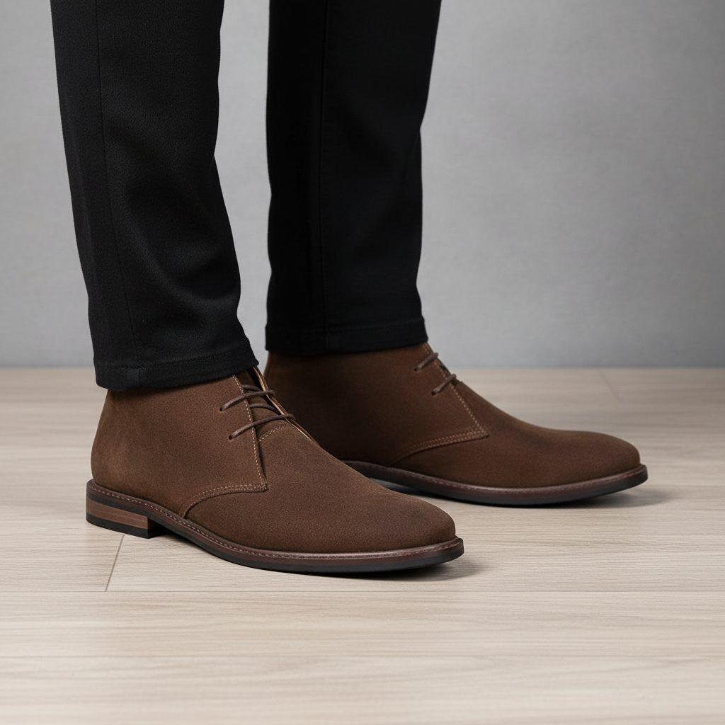 Lace-Up Desert Boots for Men