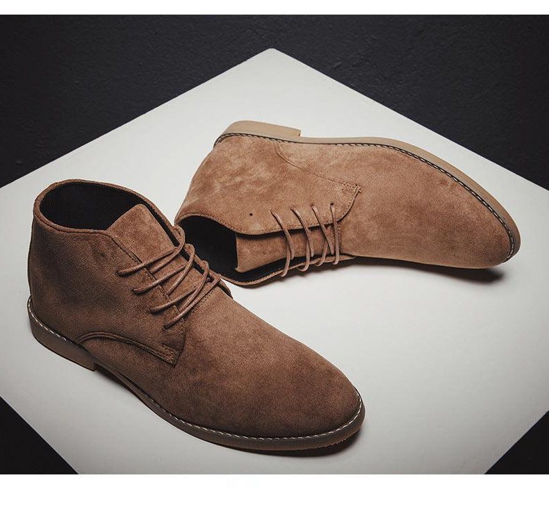 Lace-Up Suede Desert Boots for Men - View 5