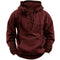Lace-Up Hoodie Sweatshirt for Men - Red