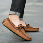 Lace-Up Leather Loafers for Men - View 4