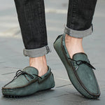 Lace-Up Leather Loafers for Men - View 6
