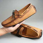 Lace-Up Leather Loafers for Men - View 7
