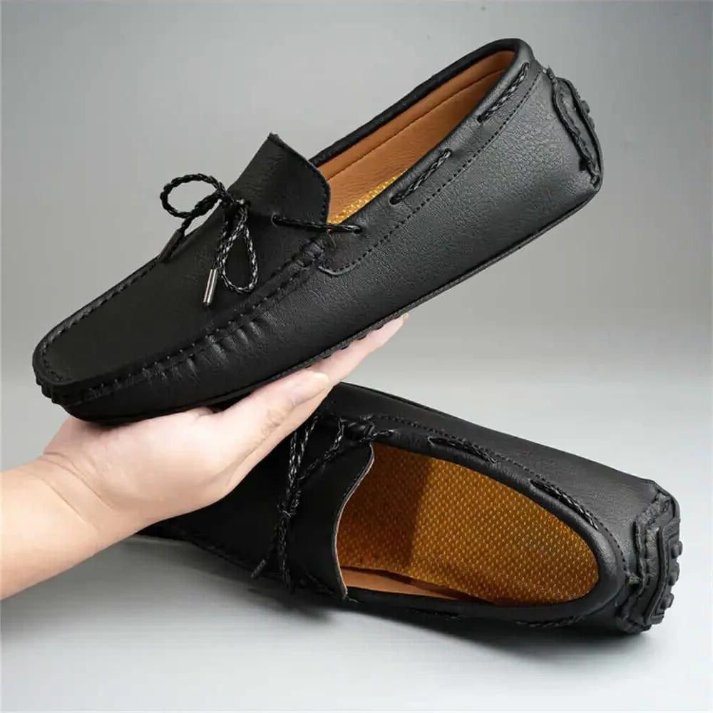 Lace-Up Leather Loafers for Men - View 8