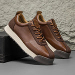 Lace-Up Leather Platform Sneakers for Men - View 6