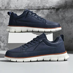 Lace-Up Leather Sneakers for Men - View 10