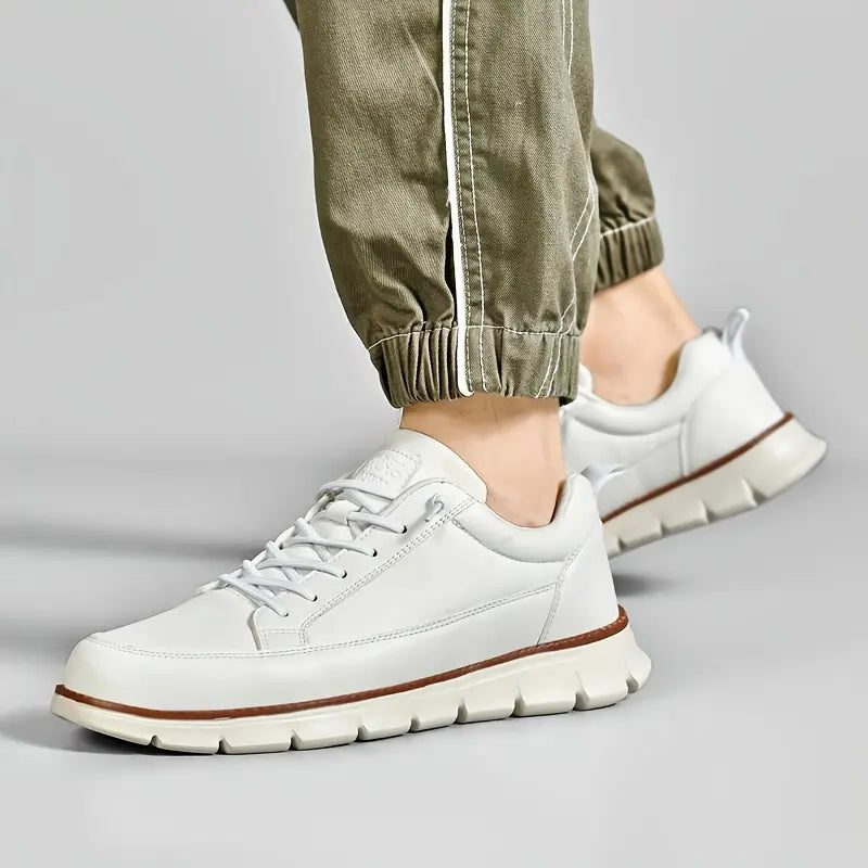 Lace-Up Leather Sneakers for Men - View 13
