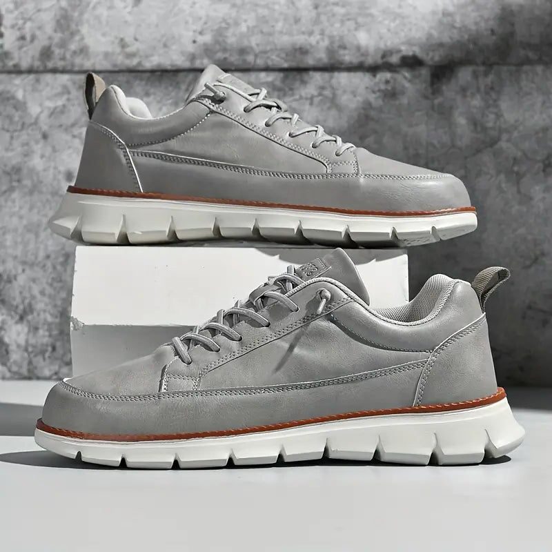 Lace-Up Leather Sneakers for Men - View 14