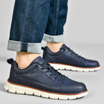 Lace-Up Leather Sneakers for Men - View 2