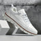 Lace-Up Leather Sneakers for Men - White