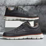 Lace-Up Leather Sneakers for Men - View 8