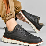 Lace-Up Leather Sneakers for Men - View 9