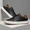 Lace-Up Leather White Sole Sneakers for Men