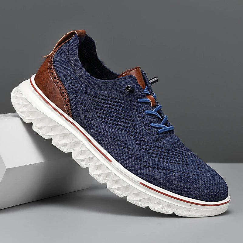 Lace-Up Mesh Performance Sneakers for Men