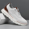 Lace-Up Mesh Performance Sneakers for Men - Gray