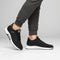 Lace-Up Mesh Sneakers for Men - Black White