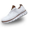 Lace-Up Mesh Walking Shoes for Men - White