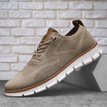 Lace-Up Mesh Walking Shoes for Men - View 4