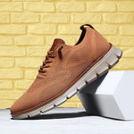 Lace-Up Mesh Walking Shoes for Men - View 5