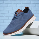 Lace-Up Mesh Walking Shoes for Men - View 6