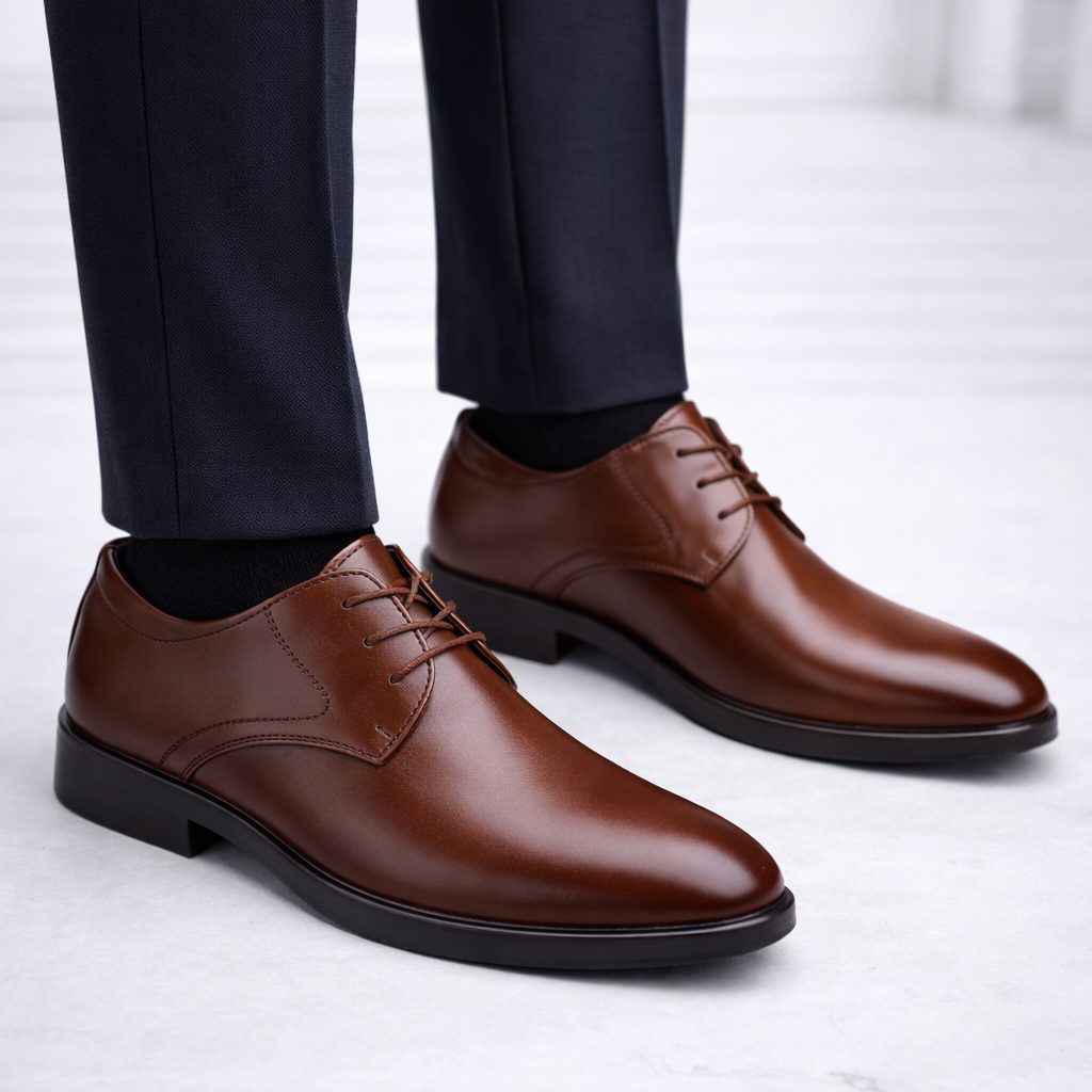 Lace-Up Oxford Derby Shoes for Men