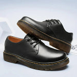 Lace-Up Platform Derby Shoes for Men