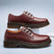 Lace-Up Platform Derby Shoes for Men - Brown