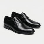 Lace-Up Pointed Toe Oxford for Men - Black