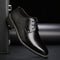Lace-Up Pointed Toe Oxford Shoes for Men