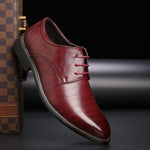 Lace-Up Pointed Toe Oxford Shoes for Men - View 5