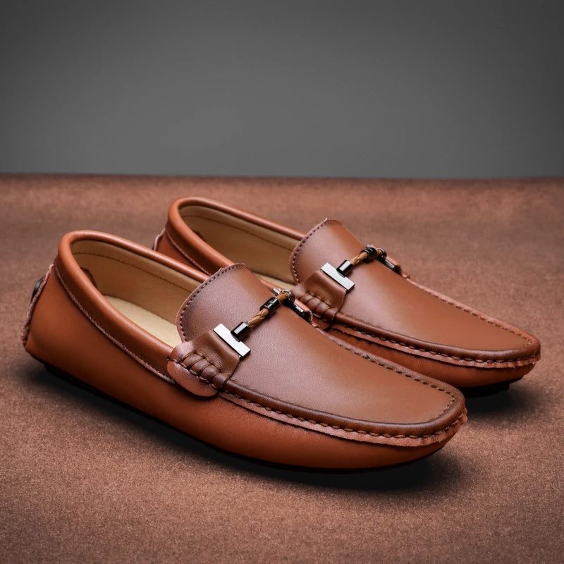 Leather Loafer Slip-Ons for Men - View 2