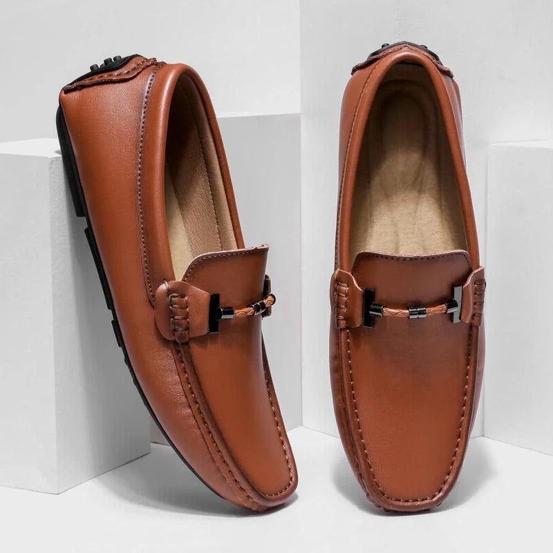 Leather Loafer Slip-Ons for Men - View 3