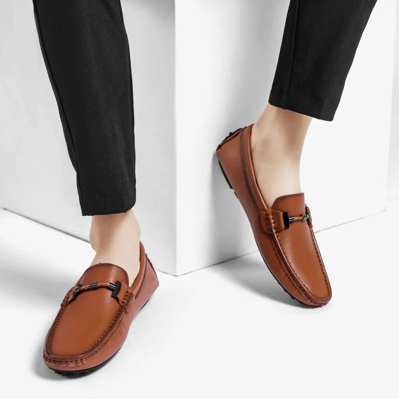 Leather Loafer Slip-Ons for Men - View 4
