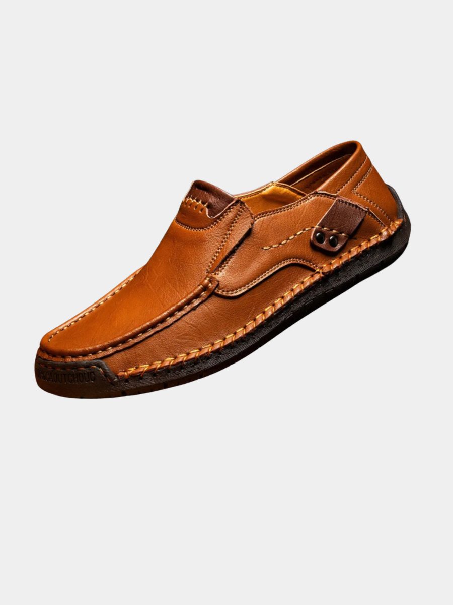 Leather Slip-On Moccasin Loafers for Men