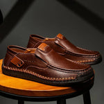 Leather Slip-On Moccasin Loafers for Men - View 6
