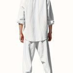 Linen Button-Down Set for Men - View 2