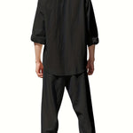 Linen Button-Down Set for Men - View 4