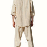 Linen Button-Down Set for Men - View 6