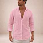 Linen Button-Down Shirt for Men
