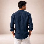 Linen Button-Down Shirt for Men - View 13