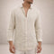Linen Button-Down Shirt for Men - Off White