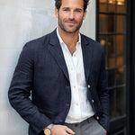Linen Button-Front Blazer for Men - View 4