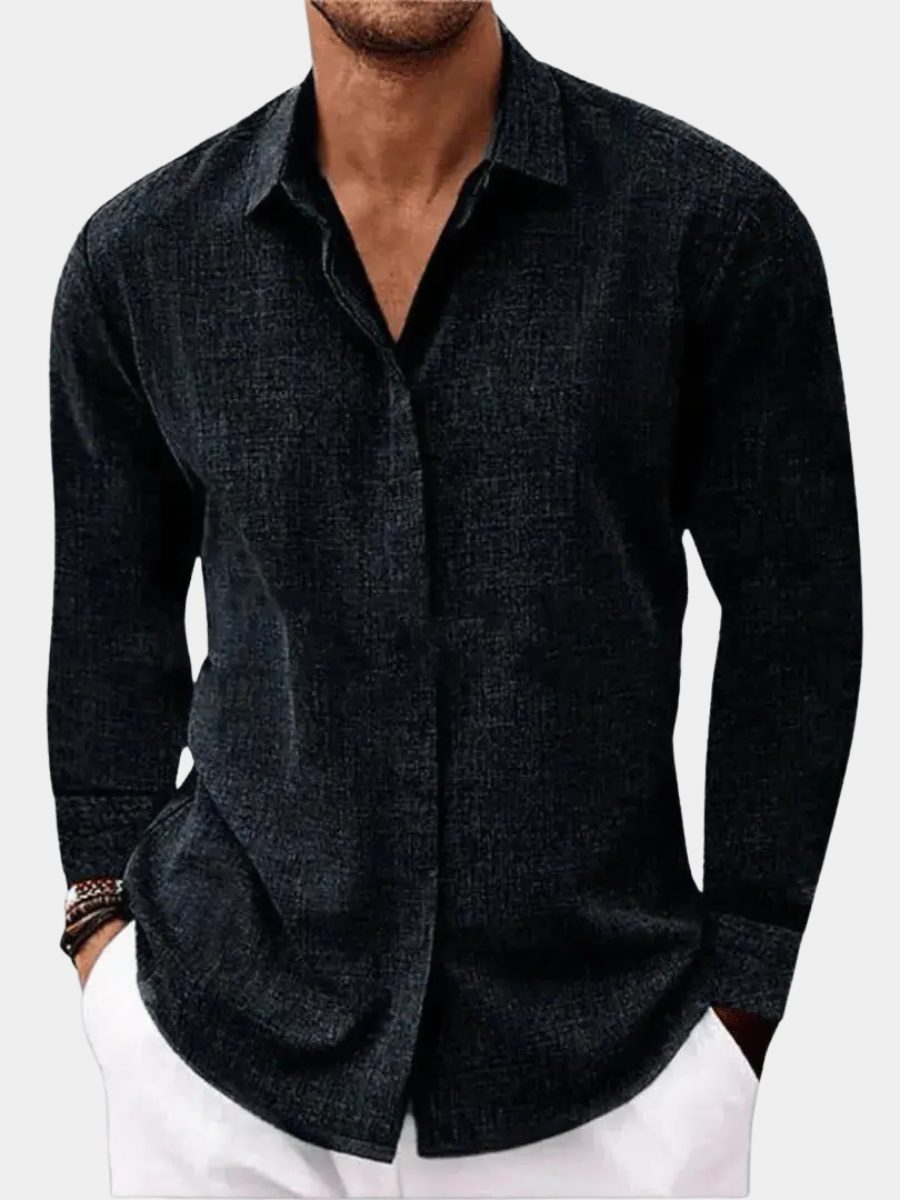 Linen Long Sleeve Shirt for Men