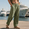 Linen Relaxed Fit Trousers for Men