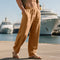 Linen Relaxed Fit Trousers for Men - Earth Tones